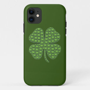 Lucky Irish Clover Dark Green iPhone 11 Hülle