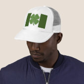 Lucky Irish Clover Flag Trucker Hat Truckerkappe (Beispiel)