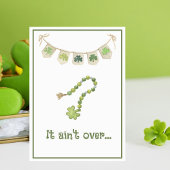 Lucky Irish Clover Funny St. Patricks Day Card Ankündigung