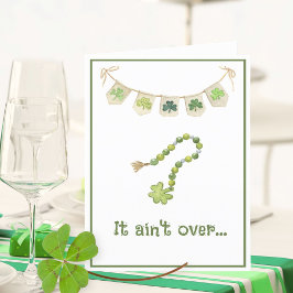 Lucky Irish Clover Funny St. Patricks Day Card Ankündigung