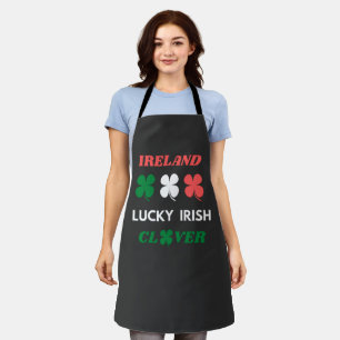 Lucky irish clover ireland st.patrick's day schürze
