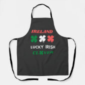 Lucky irish clover ireland st.patrick's day schürze (Vorderseite)