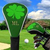 Lucky Irish Clover & Kleeblatt Golf mit Monogramm Golf Headcover