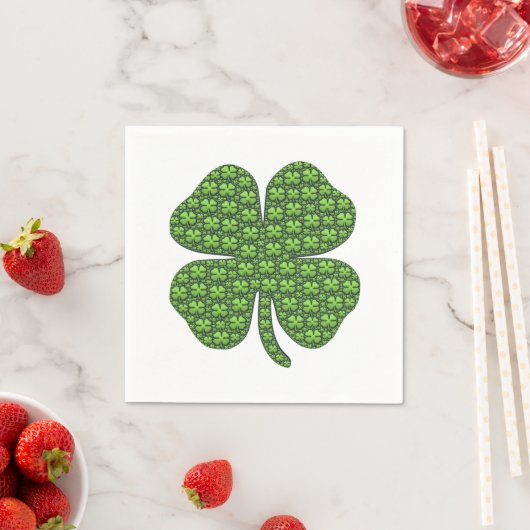 Lucky Irish Clover Paper Napkin Serviette (Beispiel)