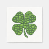 Lucky Irish Clover Paper Napkin Serviette (Vorderseite)