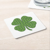 Lucky Irish Clover Rechteckiger Pappuntersetzer (angewinkelt)
