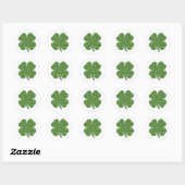 Lucky Irish Clover Runder Aufkleber (Blatt)