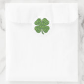 Lucky Irish Clover Runder Aufkleber (Tasche)