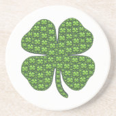 Lucky Irish Clover Sandstone Untersetzer (Vorne)