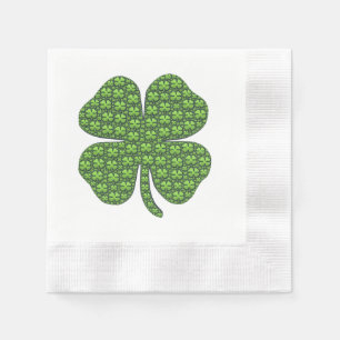 Lucky Irish Clover Serviette