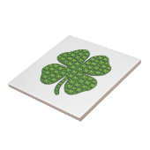 Lucky Irish Clover White Fliese (Seite)