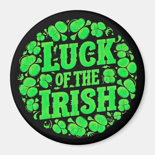 Lucky Irish Clovers Magnet (Vorne)