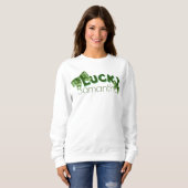 Lucky Irish Croquette Stripe Bow Sweatshirt (Vorne ganz)