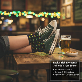 Lucky Irish Elements Athletic Crew Socks Socken