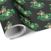 Lucky Irish Fairy Green Geschenkpapier (Rolleneckpunkt)