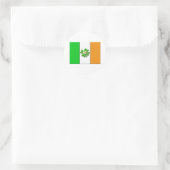 Lucky Irish Flag Runder Aufkleber (Tasche)