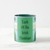 Lucky Irish Flamingo ST. PATRICK'S DAY TASSE grün (Zentrum)