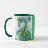 Lucky Irish Flamingo ST. PATRICK'S DAY TASSE grün (Links)
