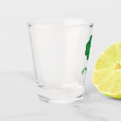 Lucky Irish Four Green Leaf with Last Name Schnapsglas (Links)