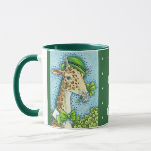 LUCKY IRISH GIRAFFE, ST. PATRICK'S DAY TASSE (Links)