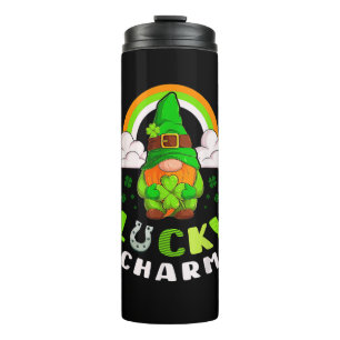Lucky irish Gnome, St Patricks Day, Gnome, Irish R Thermosbecher