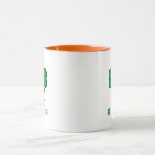 Lucky Irish Green Clover Personalized Coffee Mug Tasse (Zentrum)