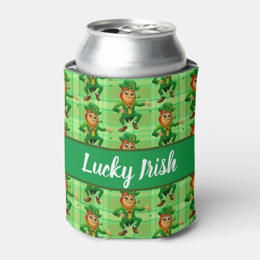 Lucky Irish Green Leprechaun St Patricks Dosenkühler (Kanne Vorderseite)