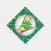 Lucky Irish Harp Napkins Serviette (Ecke)