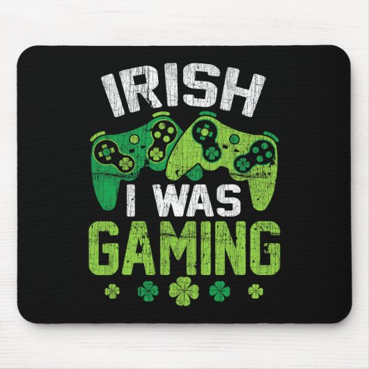 Lucky Irish I Game Funny Video Game St Patri Mousepad (Vorne)