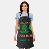 Lucky Irish Klee Irland T - Shirt Schürze (Getragen)