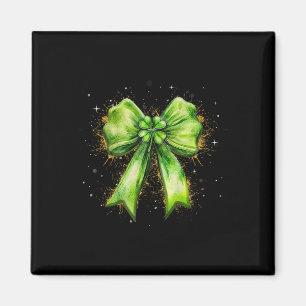 Lucky Irish Kleeblatt Coquette Bow St Patrick’s Da Magnet