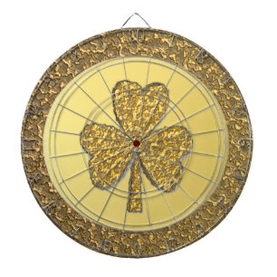 Lucky Irish Kleeblatt Gold Coin Dartscheibe