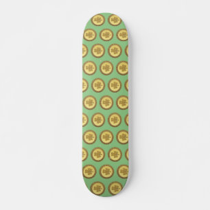 Lucky Irish Kleeblatt Gold Coin Gemustert Skateboard