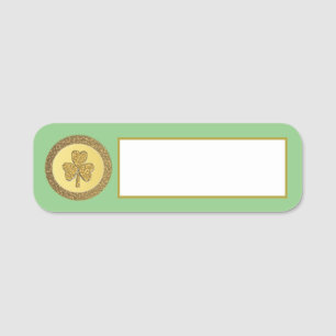 Lucky Irish Kleeblatt Gold Coin Namensschild