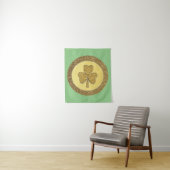 Lucky Irish Kleeblatt Gold Coin Wandteppich (Beispiel)