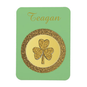 Lucky Irish Kleeblatt Gold Counter Custom Magnet