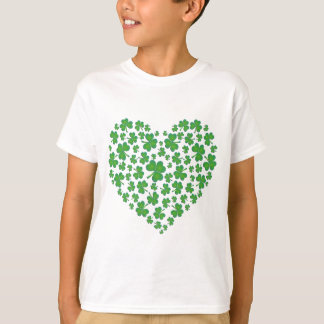 Lucky Irish Kleeblatt Heart T-Shirt