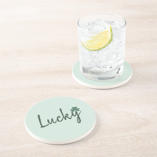 Lucky Irish Kleeblatt St Patricks Day Getränkeuntersetzer