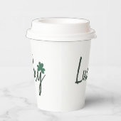 Lucky Irish Kleeblatt St Patricks Day      Pappbecher (Rechts)