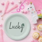 Lucky Irish Kleeblatt St Patricks Day Pappteller (Party)