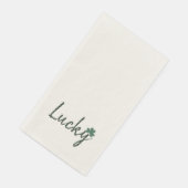 Lucky Irish Kleeblatt St Patricks Day Serviette (Ecke)