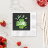 Lucky Irish Kleeblatt St Patricks Party Serviette (Beispiel)