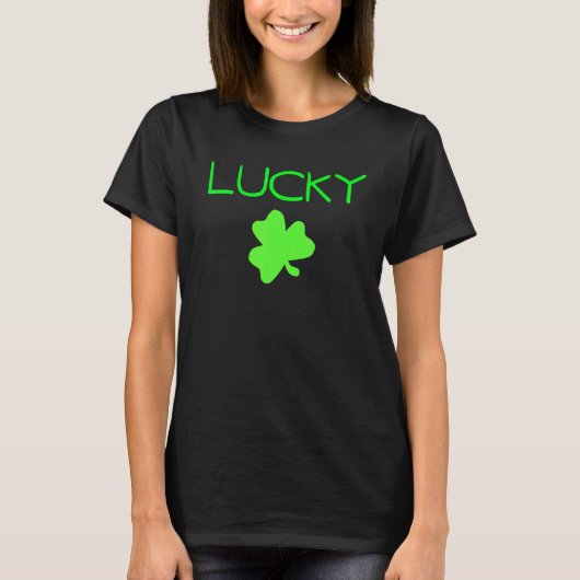 Lucky Irish Kleeblatt St Patrick's T-Shirt (Vorderseite)