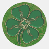 Lucky Irish Kleeblatt Stickers (Vorderseite)