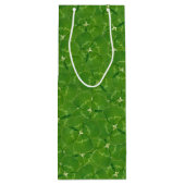 Lucky Irish Kleeblatts Geschenktüte Für Weinflaschen (Rückseite)