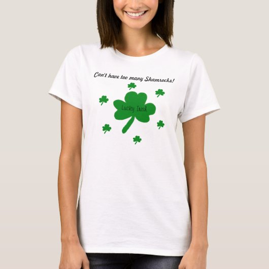 Lucky Irish Kleeblatts T - Shirt (Vorderseite)