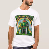 Lucky Irish Knight - St. Patrick's Day T-Shirt (Vorderseite)