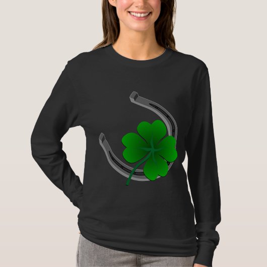 Lucky Irish Ladys Shirt St. Patrick's Lady Shirt (Vorderseite)