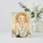 Lucky Irish Leprachaun Postcard Postkarte (Stehend Vorderseite)