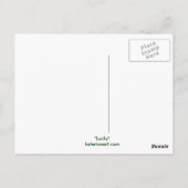 Lucky Irish Leprachaun Postcard Postkarte (Rückseite)